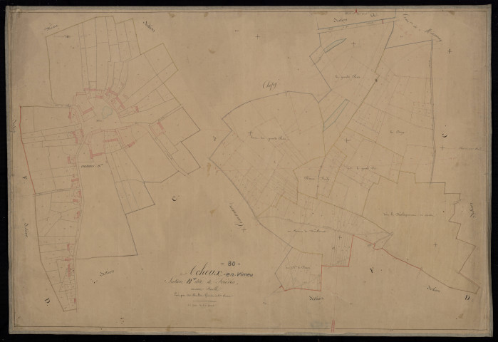 Plan du cadastre napoléonien - Acheux-en-Vimeu (Acheux) : Frières (Les), B1