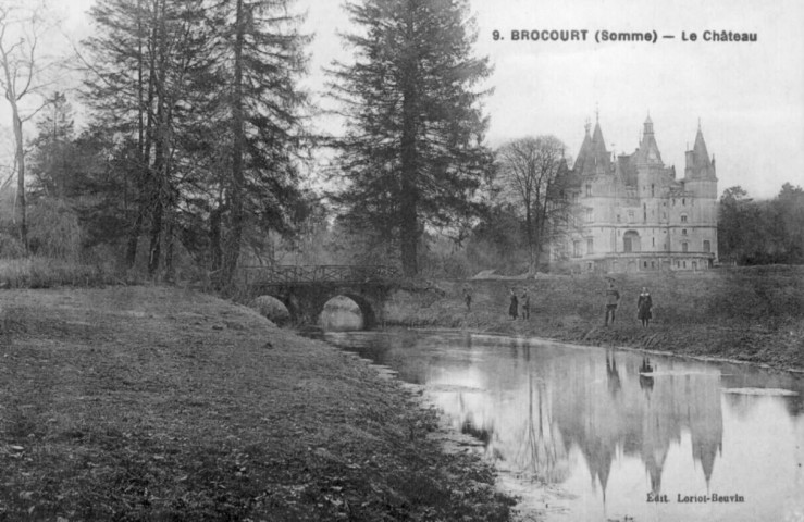 Brocourt (Somme). Le château