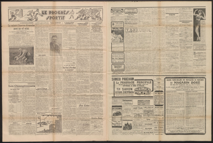 Le Progrès de la Somme, numéro 19569, 27 mars 1933