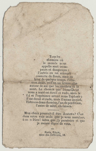 Je suis la voie que vous devez suivre, la vérité que vous devez croire. Le Christ couronné d'épines