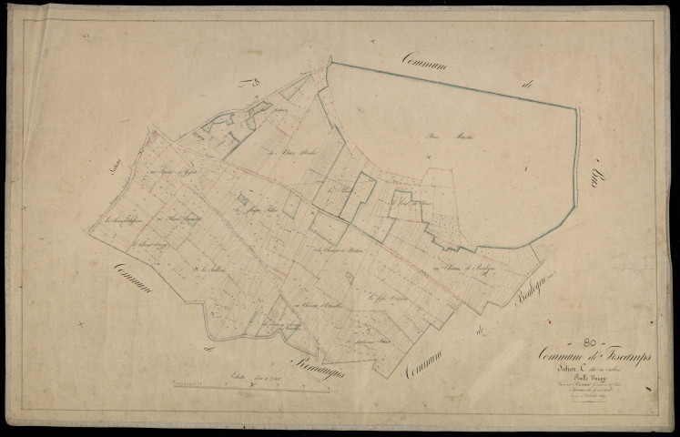 Plan du cadastre napoléonien - Fescamps : Sablons (Les), C