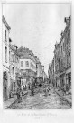 Amiens. Le bloc et la rue basse Saint Martin en 1863