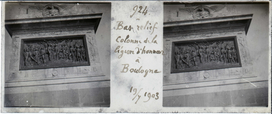 Bas reliefs - colonne de la Légion d'Honneur à Boulogne