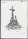 Ailly-le-Haut-Clocher : calvaire de l'allée centrale du cimetière - (Reproduction interdite sans autorisation - © Claude Piette)