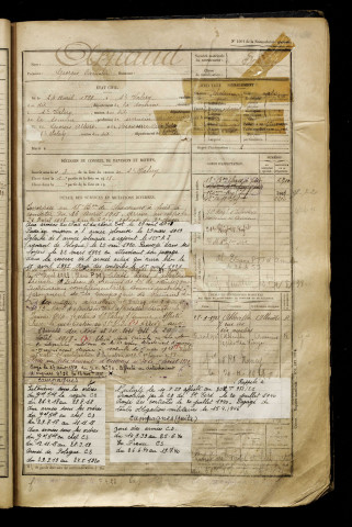 Arnaud, Georges Camille, né le 24 avril 1899 à Saint-Valery-sur-Somme (Somme), classe 1919, matricule n° 557, Bureau de recrutement d'Abbeville