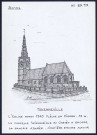 Moyenneville : église avant 1940 - (Reproduction interdite sans autorisation - © Claude Piette)