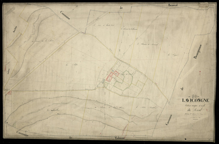 Plan du cadastre napoléonien - Vicogne (La) : Rosel (Le), Section unique 1