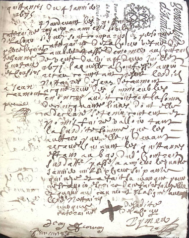 Etude de Me Antoine Limeu à Amiens (étude n°6). Minutes de l'année 1675