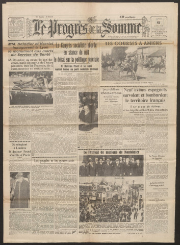 Le Progrès de la Somme, numéro 21445, 6 juin 1938