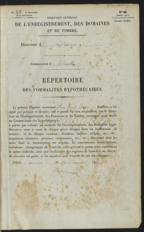 Répertoire des formalités hypothécaires, du 16/02/1911 au 22/07/1911, registre n° 418 (Abbeville)
