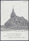 Villers-Saint-Frambourg (Oise) : l'église - (Reproduction interdite sans autorisation - © Claude Piette)