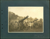 Ravin de Froissy (Somme). Canons allemands de 150 conquis par l'armée française