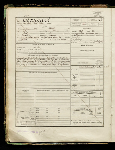 Trancart, Léon Louis René Victor, né le 09 janvier 1901 à Abbeville (Somme), classe 1918, matricule n° 106, Bureau de recrutement d'Abbeville