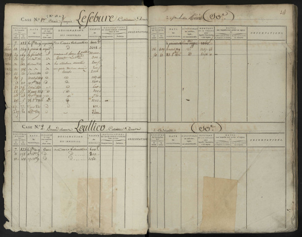 Répertoire des formalités hypothécaires, du 6 frimaire an IX au 9 pluviôse an IX, volume 29 (Conservation des hypothèques d'Amiens)