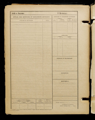 Tetart, Georges, né le 13 juin 1898 à Roye (Somme), classe 1918, matricule n° 466, Bureau de recrutement de Péronne