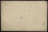 Plan du cadastre napoléonien - Aigneville : Courcelles ; Chemin de Chepy (Le), B