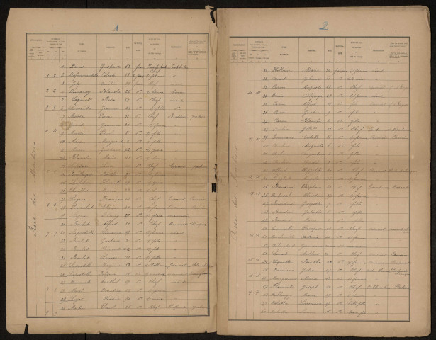 Recensement de la population : Salouel (1901)