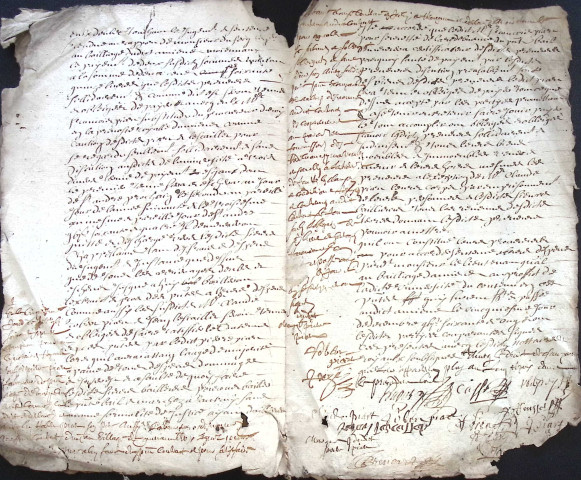 Etude de Me Anselme Pezé à Amiens (étude n°14). Minutes de l'année 1661