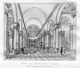 Intérieur de la Nouvelle Eglise St Jacques avant l'incendie du 7 août 1857