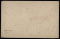 Plan du cadastre napoléonien - Piennes-Onvillers (Onvillers) : Chef-lieu (Le), développement des sections A et B