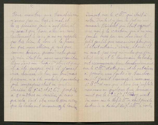Témoignage de Le Breton, Gustave Joseph (Sergent) et correspondance avec Jacques Péricard
