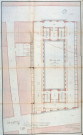 Plan de la halle au fil pratiquée dans l'attique au-dessus de la halle au bled à Amiens