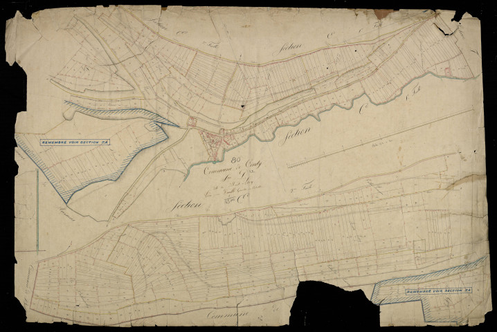 Plan du cadastre napoléonien - Conty : Mont-Léry (Le), D