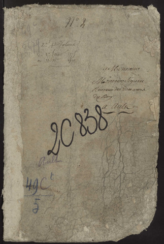 Table du bureau d'Ault pour la période de la période 1775-1793. Décès et extraits des sépulture