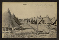 PERONNE (SOMME) 1919. CAMP ANGLAIS, ROUTE DU MONT-ST-QUENTIN