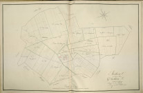Plan du cadastre napoléonien - Atlas cantonal - Rubempre : Chemin de Villers (Le) ; Chemin de Talmas (Le), C et D
