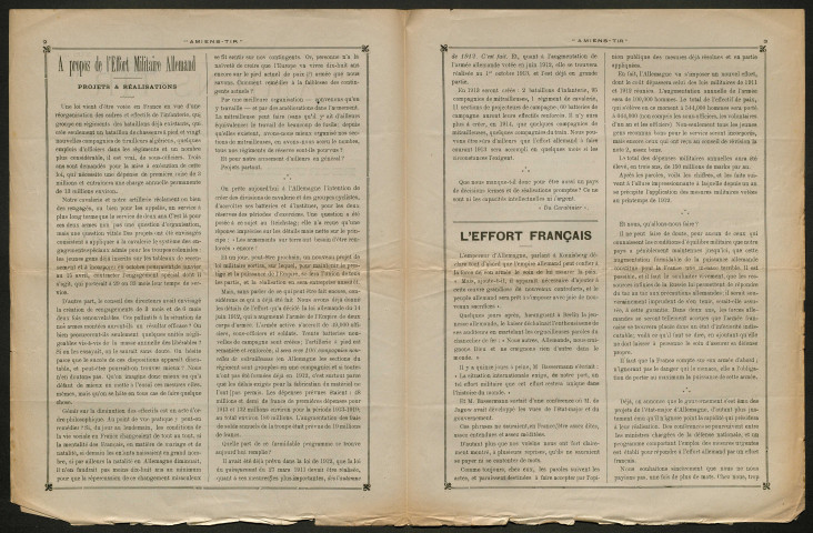 Amiens-tir, organe officiel de l'amicale des anciens sous-officiers, caporaux et soldats d'Amiens, numéro 3 (mars 1913)