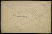 Plan du cadastre napoléonien - Moreuil (Castel) : Chef-lieu (le) ; Bois de seneca (le), A1