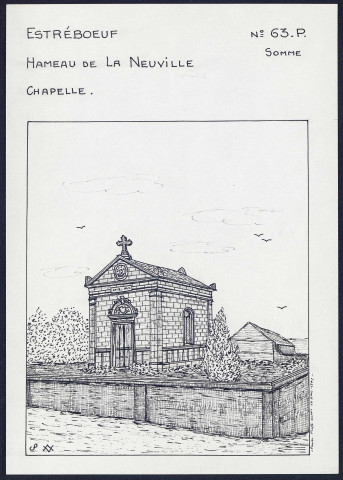 Estréboeuf (hameau de la Neuville) : chapelle - (Reproduction interdite sans autorisation - © Claude Piette)