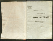 Tirage au sort (arrondissement de Péronne) de l'année 1829