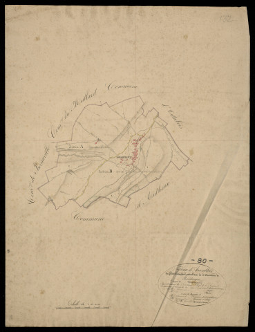 Plan du cadastre napoléonien - Boisbergue : tableau d'assemblage