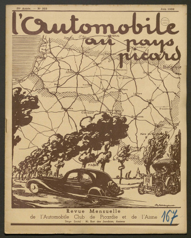 L'Automobile au Pays Picard. Revue mensuelle de l'Automobile-Club de Picardie et de l'Aisne, 333, juin 1939