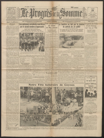 Le Progrès de la Somme, numéro 20071, 21 août 1934