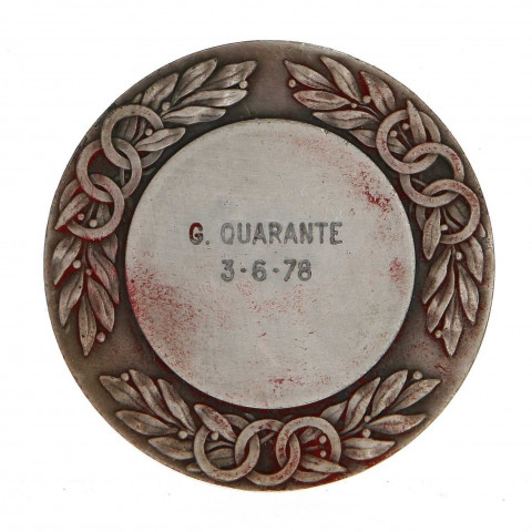 Médaille obtenue lors du tournoi Georges Quarante le 3 juin 1978