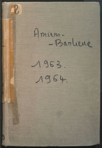 Table des successions et absences du bureau d'Amiens banlieue