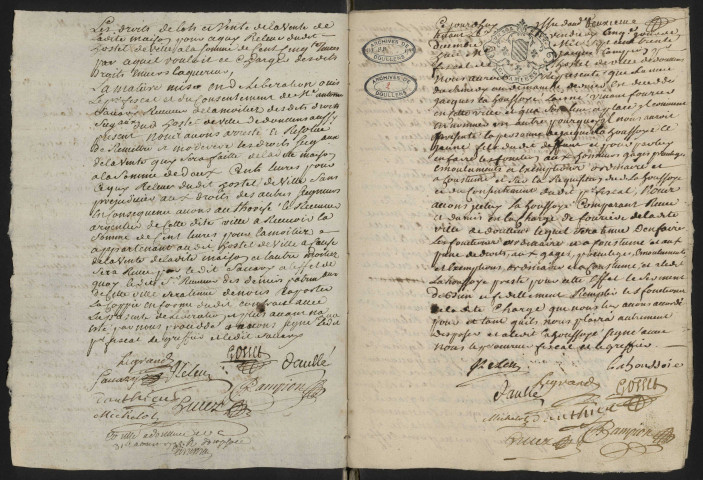 Doullens. Délibérations de l'échevinage