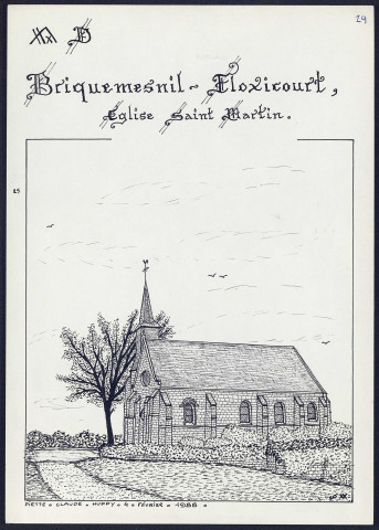 Briquemesnil-Floxicourt : église Saint-Martin - (Reproduction interdite sans autorisation - © Claude Piette)