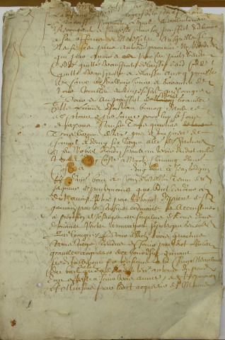 Etude de Me Charles Louvet à Ault. Minutes de l'année 1658