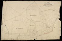 Plan du cadastre napoléonien - Regnieres-Ecluse (Regnière Ecluse) : Bois des Quesneaux et des Caureaux (les), D