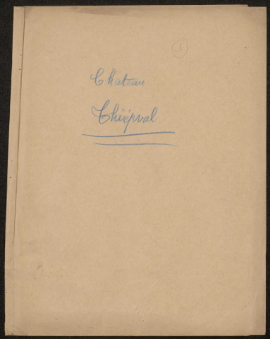 Thiepval. Demande d'indemnisation des dommages de guerre : dossier Portier (Château de Thiepval)