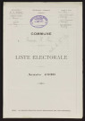 Liste électorale : Hescamps (Hescamps-Saint-Clair), Section de Saint-Clair