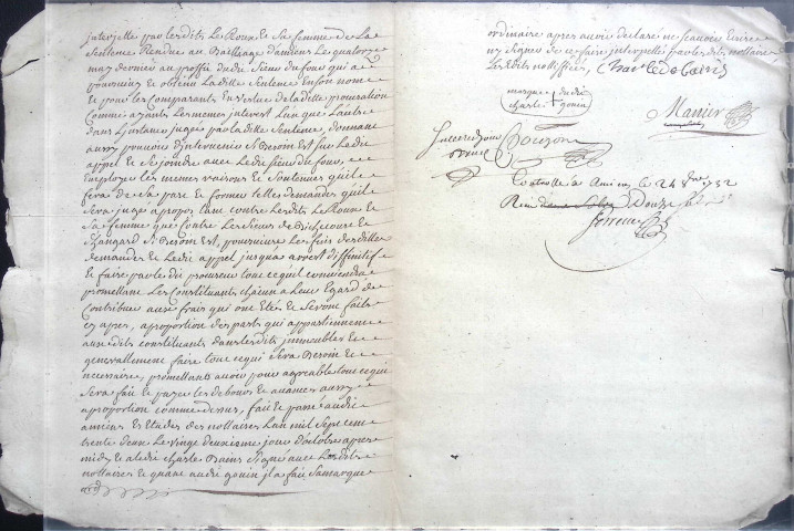 Etude de Me Firmin Magnier à Amiens (étude n°4). Minutes de l'année 1732