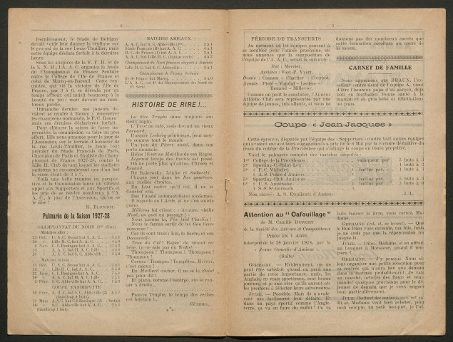 Bulletin mensuel de l'amicale des supporters de l'Amiens Athlétic Club, numéro 10