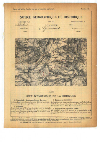 Grivesnes : notice historique et géographique sur la commune