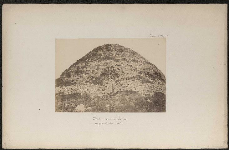 Province d'Alger. 17 planches photographiques pour l'inventaire de monuments historiques : tombeau de la Chrétienne (Mausolée royal de Maurétanie)