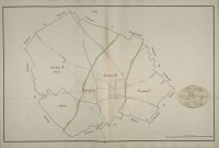 Plan du cadastre napoléonien - Parvillers-le-Quesnoy (Parvillers) : tableau d'assemblage